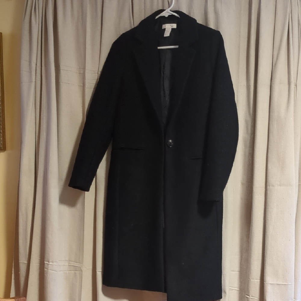 H&M Black Blazer Coat